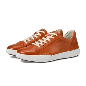 Josef Seibel Claire 01 Orange Leather Sneakers NWT Sz 39 EU (US 8/8.5 Women)